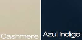 Cashmere y Azul Indigo