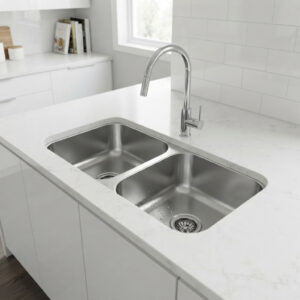 TARJA PARA COCINA SUBMONTAR 81.9 X 47 CM KELE MODELO KUD3318-2/9
