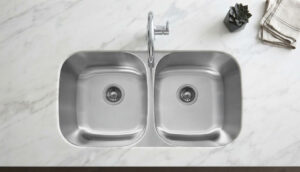 TARJA PARA COCINA SUBMONTAR 82 X 47 CM KELE MODELO KUD3318-10