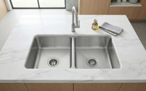 TARJA PARA COCINA SUBMONTAR 83.8 X 48.3 CM KELE MODELO KUD3319-N