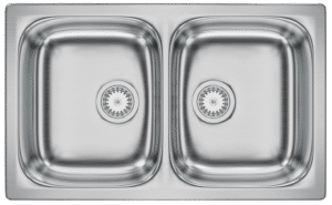 TARJA PARA COCINA SUBMONTAR 78,4 X 48 CM TECNOLAM MODELO CINZIA78,4X48 2V