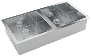 TARJA PARA COCINA SUBMONTAR 89 X 45 CM TECNOLAM MODELO FILOQUADRA89x45 2V