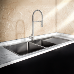 FREGADERO PARA COCINA EMPOTRAR Y SUBMONTAR 120 X 51 CM
