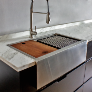 FREGADERO PARA COCINA EMPOTRAR Y SUBMONTAR 77.5 X 48 CM