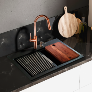 FREGADERO PARA COCINA EMPOTRAR Y SUBMONTAR 83.8 X 55.9 CM