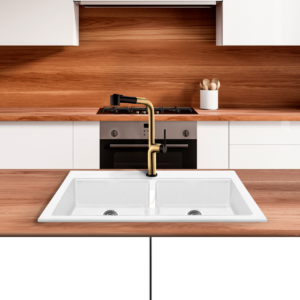 FREGADERO PARA COCINA EMPOTRAR Y SUBMONTAR 83.8 X 55.9 CM