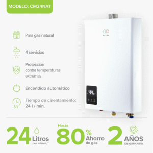 CALENTADOR INSTANTANEO GAS 38 X 14 CM
