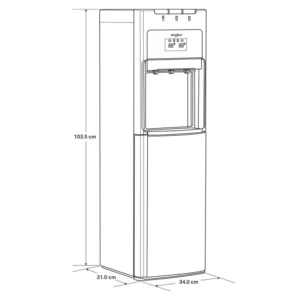 DESPACHADOR DE AGUA 34 CM WHIRLPOOL MODELO WK5915BD
