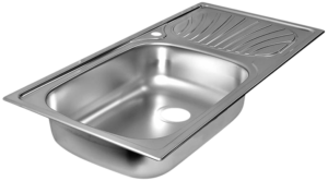 TARJA DE ACERO INOXIDABLE EMPOTRAR 100 CM TRAMONTINA MODELO 93855615