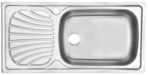 TARJA DE ACERO INOXIDABLE EMPOTRAR 100 CM TRAMONTINA MODELO 93856615