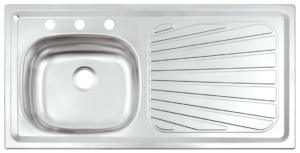 TARJA DE ACERO INOXIDABLE EMPOTRAR 100 CM TRAMONTINA MODELO 93943535