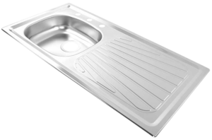 TARJA DE ACERO INOXIDABLE EMPOTRAR 100 CM TRAMONTINA MODELO 93943535