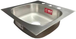 TARJA DE ACERO INOXIDABLE EMPOTRAR 48 CM CM FREGADEROS MODELO CM-470