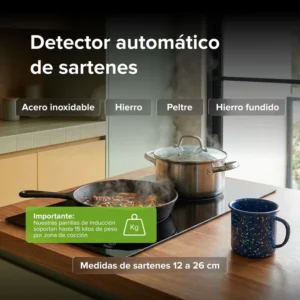 PARRILLA AVERA 29 CM VERTICAL INDUCCION 2Q  MODELO PIV2B