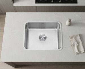 FREGADERO AXCENT 44X39 SUBMONTAR INOX MODELO MADONNA