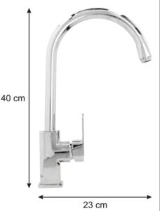 MONOMANDO AXCENT 43X25X5.5 CROMO MODELO FLAVIA211