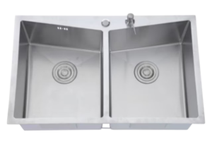 FREGADERO AXCENT 76 X 45 X 23 EMPOTRAR 2 TINAS SATIN MODELO DALILA