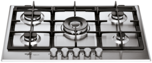 PARRILLA DE GAS 30″  5 QUEMADORES MARCA WHIRLPOOL MODELO AKT790IXL , ACERO INOXIDABLE