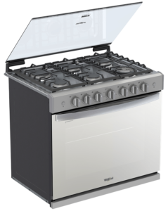 ESTUFA DE EMPOTRE GRIS GAS WHIRLPOOL 30″ MODELO WER3100D