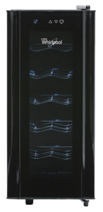 ENFRIADOR DE VINOS WHIRLPOOL 12 BOTELLAS NEGRO MODELO WW2001B
