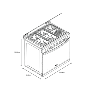 ESTUFA DE EMPOTRE GRIS GAS WHIRLPOOL 30″ MODELO WER3100D
