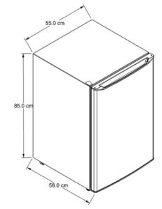 FRIGOBAR 128 L / 5 PIES CUBICOS NEGRO WHIRLPOOL MODELO WUC2205B