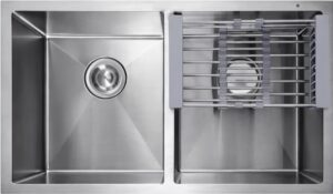 FREGADERO AXCENT 80 X 50 X 23 EMPOTRAR 2 TINAS SATIN MODELO DAFNE