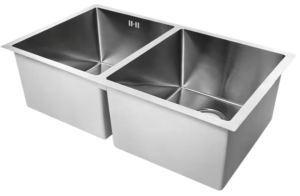 FREGADERO AXCENT 80 X 50 X 23 EMPOTRAR 2 TINAS SATIN MODELO DAFNE
