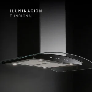 CAMPANA NUUR 90 CM DECORATIVA ISLA MODELO CAMEXIS90AVSG