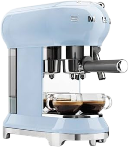 MAQUINA SMEG DE CAFE FILTRO PARA CAPSULAS AZUL ECF01PBUS