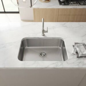 FREGADERO AXCENT 57 X42 X 20 EMPOTRAR INOX CALIBRE22 MODELO ALEXANDRA