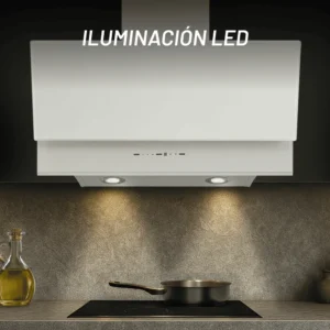 CAMPANA NUUR 76 CM DECORATIVA PARED BLANCO CAMEXPA76VTB