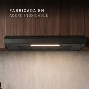CAMPANA NUUR 80 CM BAJO ALACENA NEGRA CAMEXPA80AN