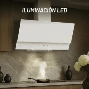 CAMPANA NUUR 90 CM DECORATIVA PARED BLANCO CAMEXPA90VTB