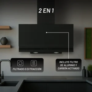 CAMPANA NUUR 90 CM DECORATIVA PARED CAMEXPA90VTM