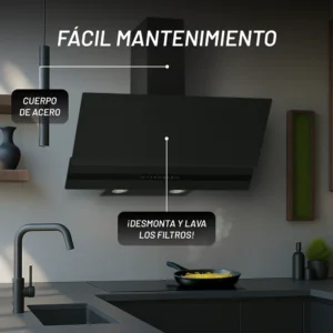 CAMPANA NUUR 90 CM DECORATIVA PARED CAMEXPA90VTM