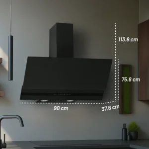 CAMPANA NUUR 90 CM DECORATIVA PARED CAMEXPA90VTM
