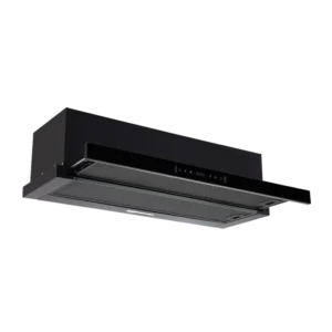 CAMPANA NUUR 90 CM INTEGRACION ALACENA NEGRA CAMEXTEL90VTDSC-N