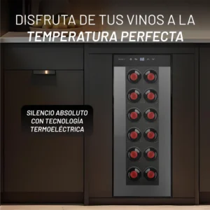 ENFRIADOR NUUR DE VINOS 12 BOTELLAS MODELO CAVA12