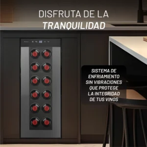 ENFRIADOR NUUR DE VINOS 12 BOTELLAS MODELO CAVA12