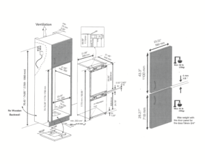 REFRIGERADOR SMEG 60 CM CONGELADOR INFERIOR PANELABLE CB300U