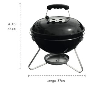 ASADOR NUUR CARBON PORTÁTIL 14″ MODELO ASCAR14