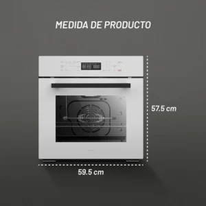 NUUR HORNO EMPOTRABLE DIGITAL GAS LP BLANCO HOGAS60DILP-B