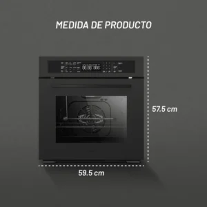 NUUR HORNO EMPOTRABLE DIGITAL GAS LP NEGRO, HOGAS60DILP-M
