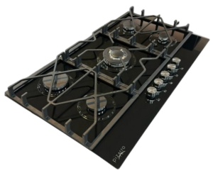 PARRILLA PIZARRO 90 CM GAS 5Q MESSINA MODELO PR-5QGL-90B