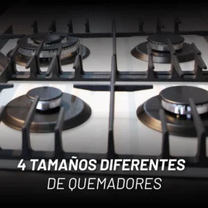 NUUR PARRILLA A GAS 4 QUEMADORES BLANCA PARGA4VTB