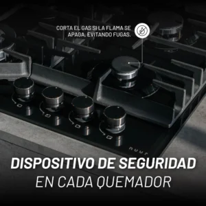 PARRILLA NUUR 60 CM GAS NEGRO PARGA4VT