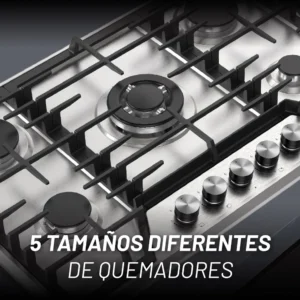 NUUR PARRILLA A GAS 5 QUEMADORES AI PARGA5AI