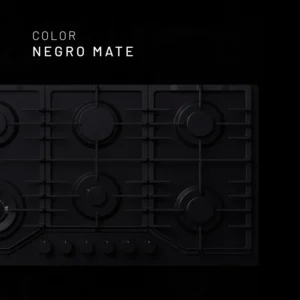 PARILLA NUUR 90 CM GAS VIDRIO NEGRO MATE PARGA6VTM-L