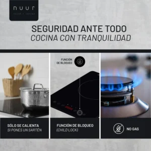 PARRILLA NUUR 35 CM INDUCCION V 127. MODELO PARIN1